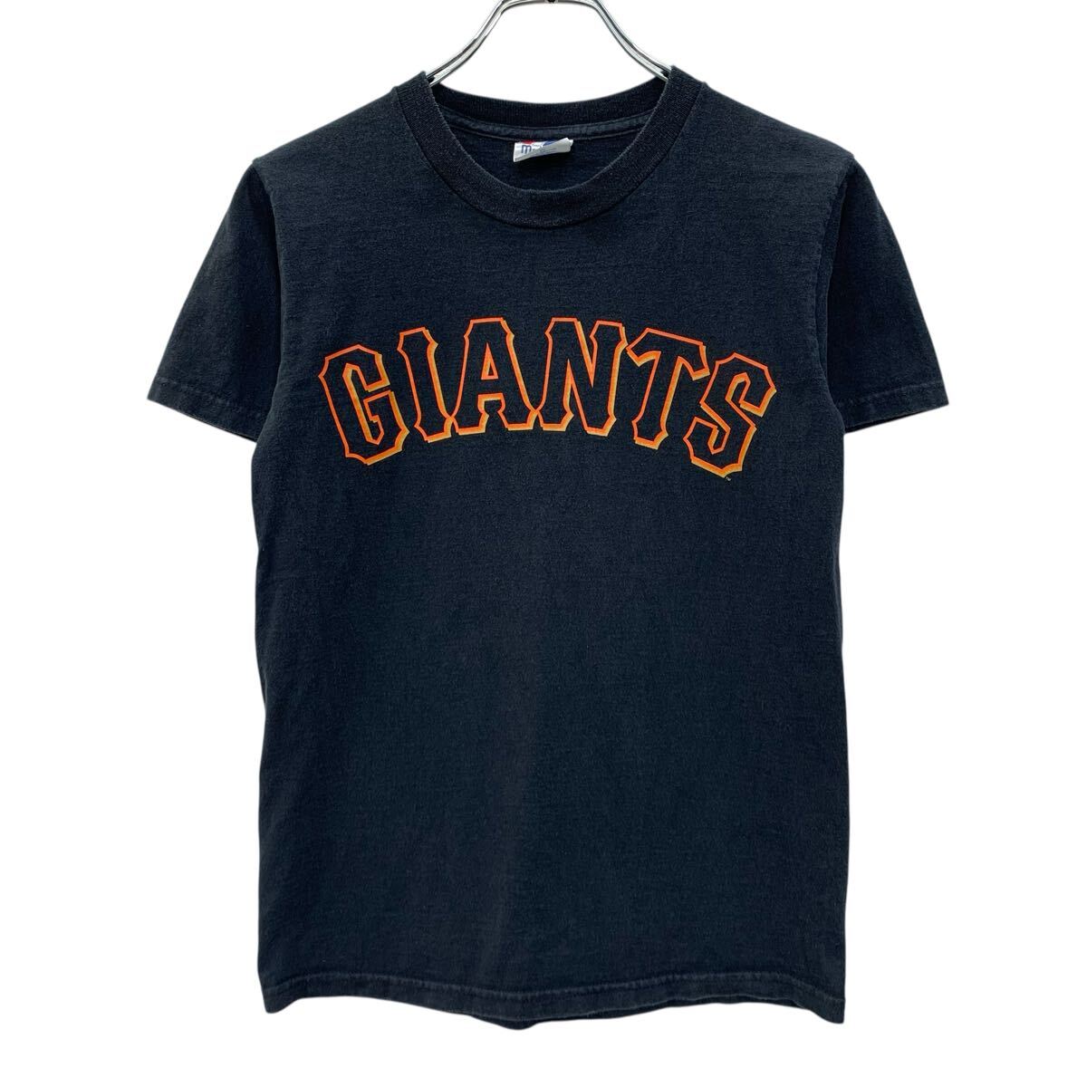 【中古】【古着】 〜00s Majestic 半袖 プリントTシャツ M ブラック マジェスティック プルオーバー サンフランシスコジャイアンツ 〜00年代 夏物 a806-5785