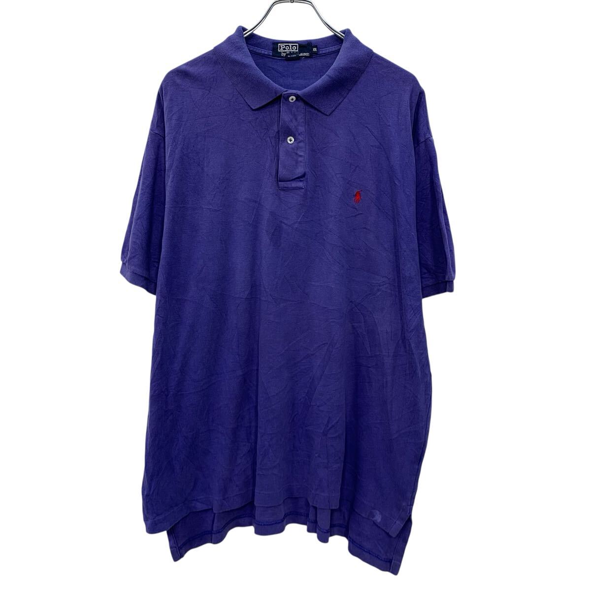Rakuten - 【中古】【古着】 90s USA製 Polo by Ralph Lauren 半袖 ポロシャツ XXL ネイビー ポロバイラルフローレン ハーフボタン 90年代 ポニー刺繍 夏物 a806-5850