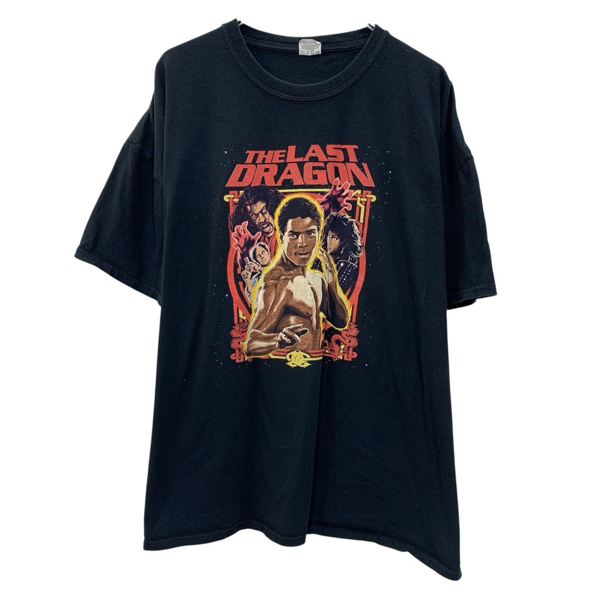 Rakuten - 【中古】【古着】 ATC THE LAST DRAGON 半袖 ムービーTシャツ 3XL ブラック ラストドラゴン プルオーバー ビッグプリント ムービーT カンフー 夏物 a806-6020