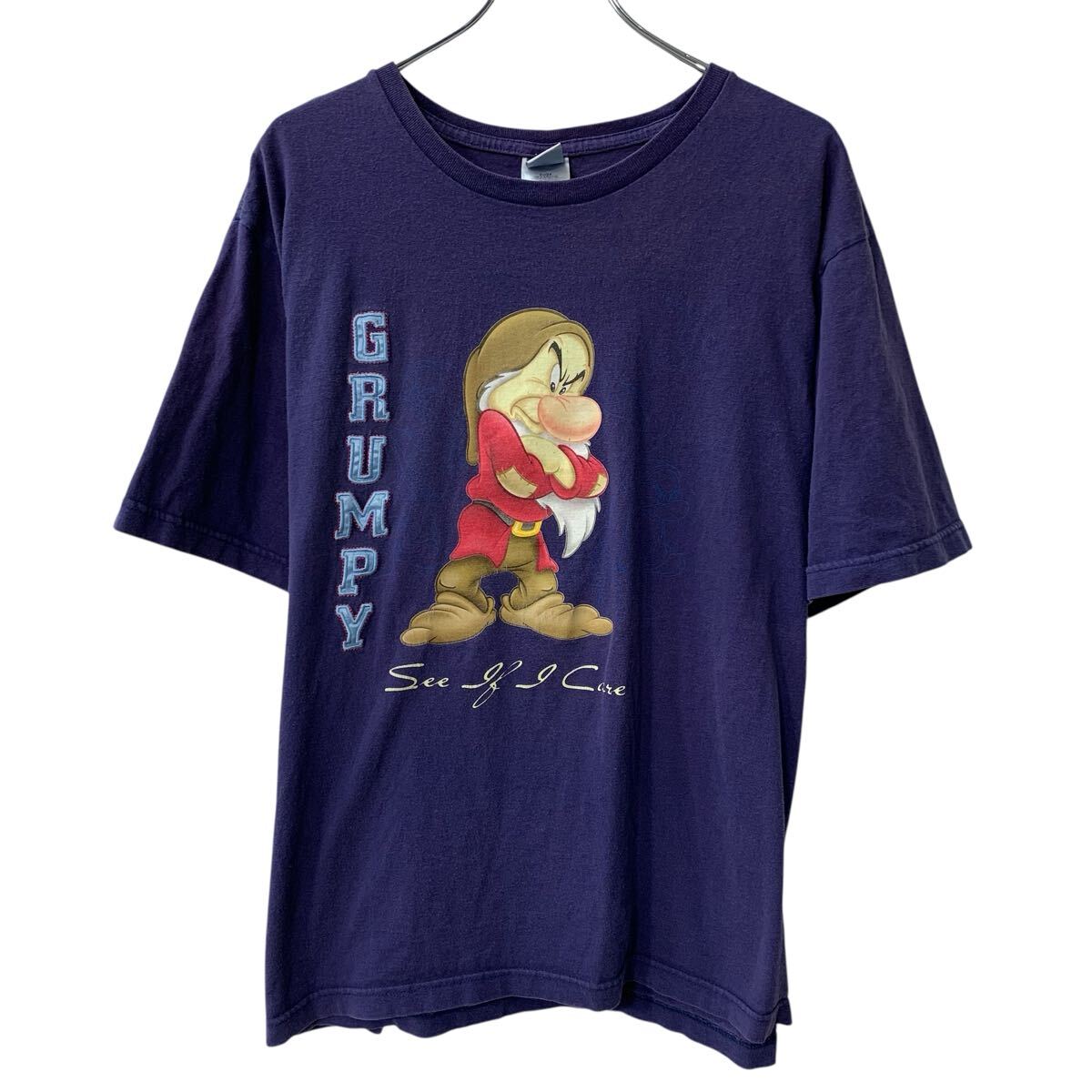  〜00s Disney 半袖 プリントTシャツ レディース L〜 ディズニー 〜00年代 白雪姫 グランピー おこりんぼ カットソー 夏物 a806-6104