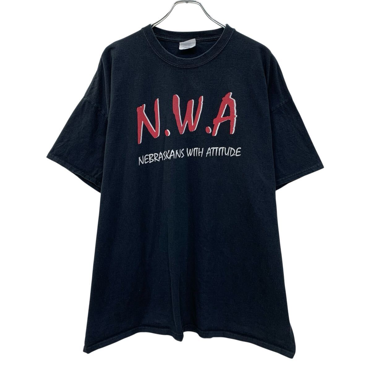Rakuten - 【中古】【古着】 N.W.A 半袖 プリントTシャツ 3XL ブラック レッド エヌダブリューエー プルオーバー ヒップホップ ラップT アーティスト 夏物 a806-6269