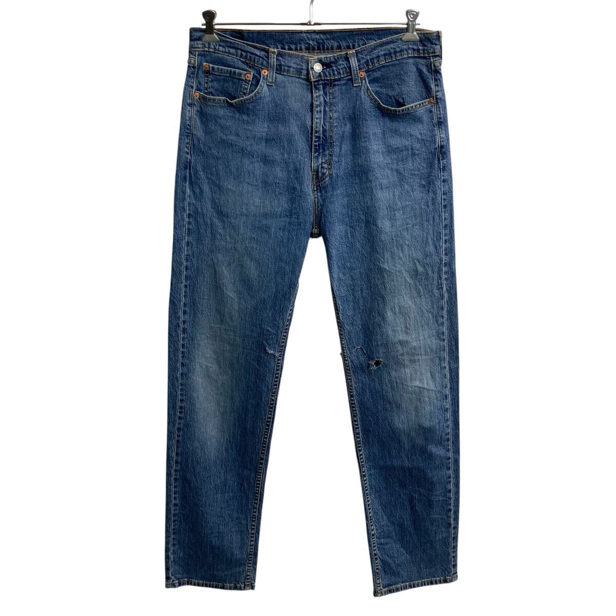 Rakuten - 【中古】【古着】 Levi's 505 デニムパンツ W36 ブルー リーバイス ジップアップ 紙パッチ コインポケット アメカジ デニム ジーンズ 2606-870