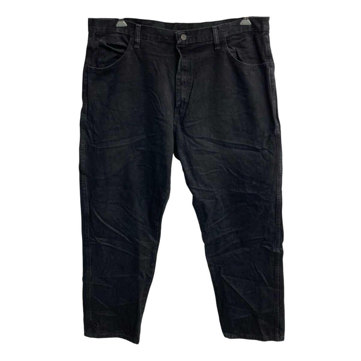  メキシコ製 RUSTLER デニムパンツ W40 ブラック ラスラー ジップアップ ビッグサイズ デニム ジーンズ 2606-1069