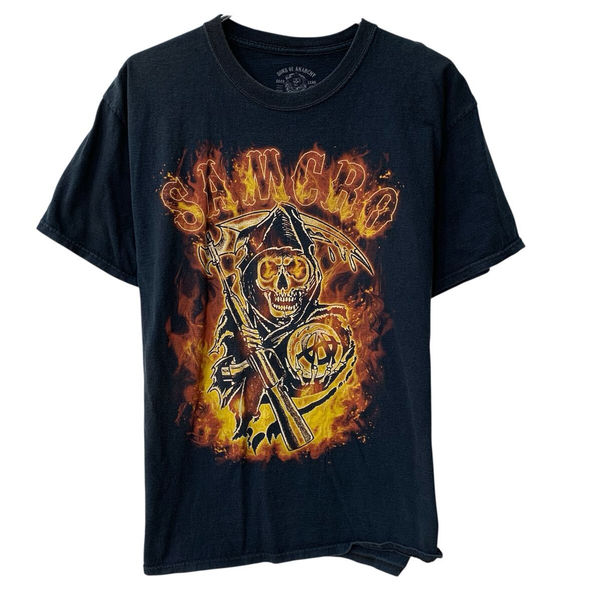 新品未使用】 アナーキー パンク修理 Tシャツ S 青GILDAN 2026年最新
