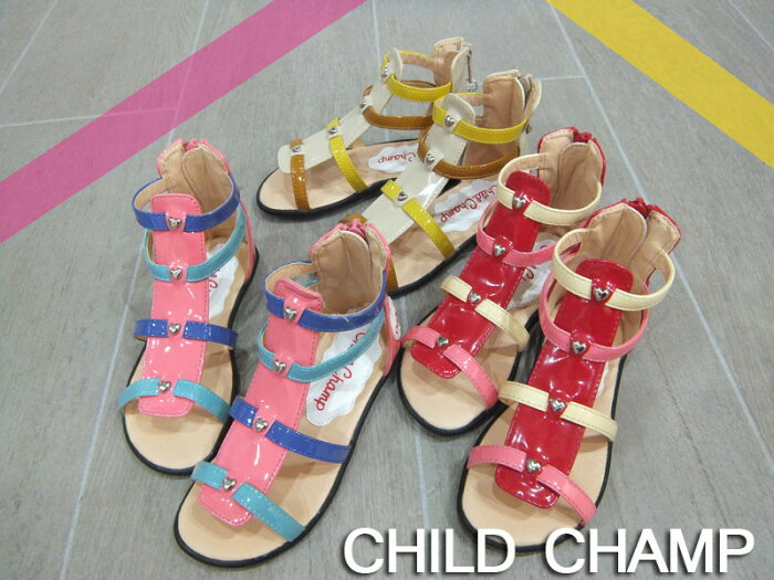 950円均一SALE! CHILD CHAMP ハート・グラディエーターサンダル【子供靴・長靴・レインブーツ】