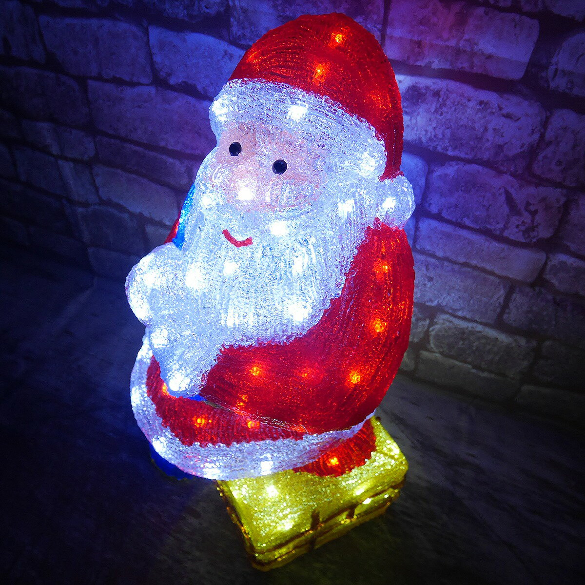 サンタイルミネーション！クリスマスに人気の屋外電飾LEDライトの 
