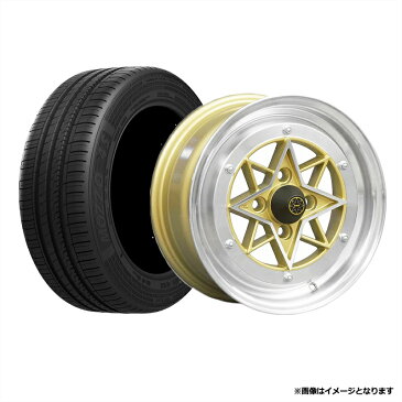 タント タイヤ アルミ ホイール 4本セット ダイハツ タントカスタム 軽自動車 スターシャーク ゴールド 14インチ 6J 38 165/55r14 「カスタム パーツ 送料無料」