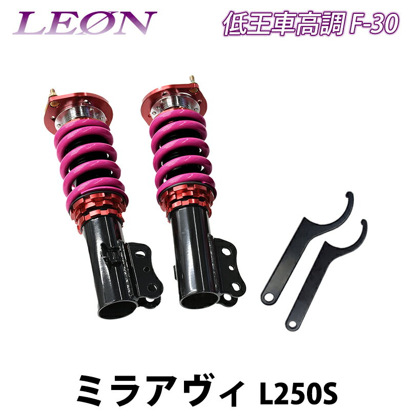 ミラアヴィ L250S 低王 F-30 車高調キット フロントのみ ダイハツ LEON レオン
