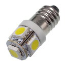 LED豆電球 4.5V 白色 5LED 口金サイズE10