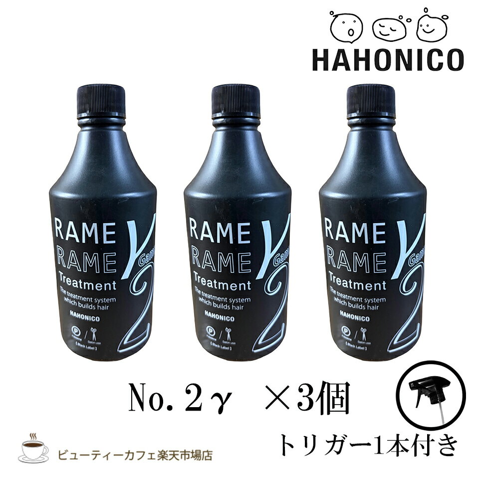 【3個セット】ハホニコ ザ ラメラメ イオンチェンジャー ザ ガンマ 500ml トリガー付き　美容室 サロン専売品 ダメージケア 枝毛 切れ毛 褪色防止 HAHONICO