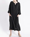 【web限定 50％OFF】DOLMAN SLEEVE SHIRTDRESS｜Viscotecs make your brand【送料無料】/レディース 日本製 ブラック キャメル ダークブラウン 2WAY シャツワンピース ドルマンスリーブ