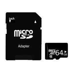 SDカード 64GB microSDXCメモリーカード SD変換アダプタ付 CLASS10 クラス10 UHS-1対応 マイクロSD
