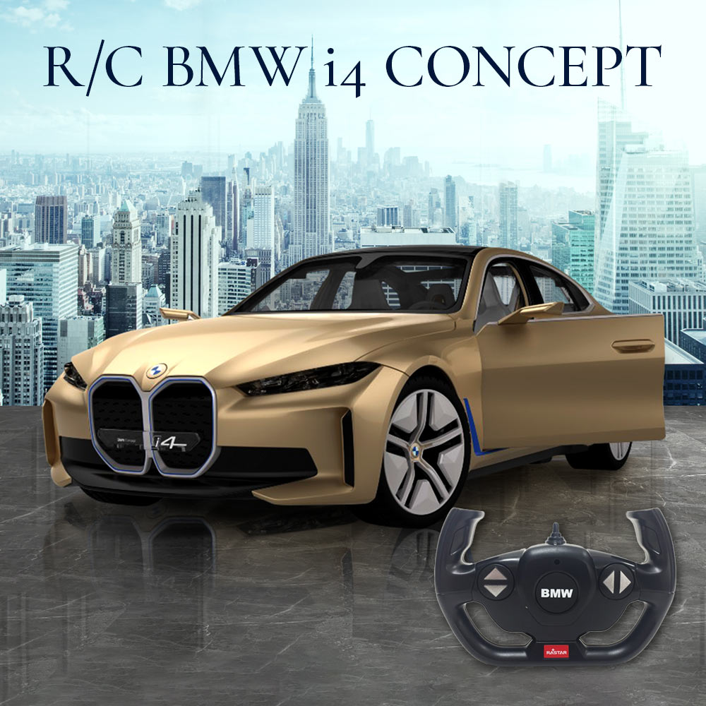 ラジコン ラジコンカー 子供 車 RC BMW i4コンセプト 1/14 おもちゃ 玩具 R/C 父の日 男の子 誕生日 クリスマス プレゼント【ラッピング不可】