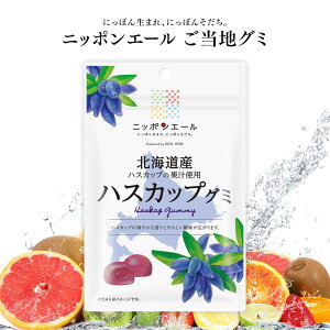 ご当地グミ ニッポンエール 北海道産 ハスカップグミ ご当地 お菓子 グルメ お土産 名産 果実グミ 全国農協食品