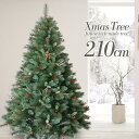 Branch Trees クリスマスツリー A 210cm 赤い実と松ぼっくり付 TXN12-009-21-A 最高級リッチ ドイツ ベルギー輸出専用ツリー ボリューム 説明付き オーナメントなし【メーカー直送】