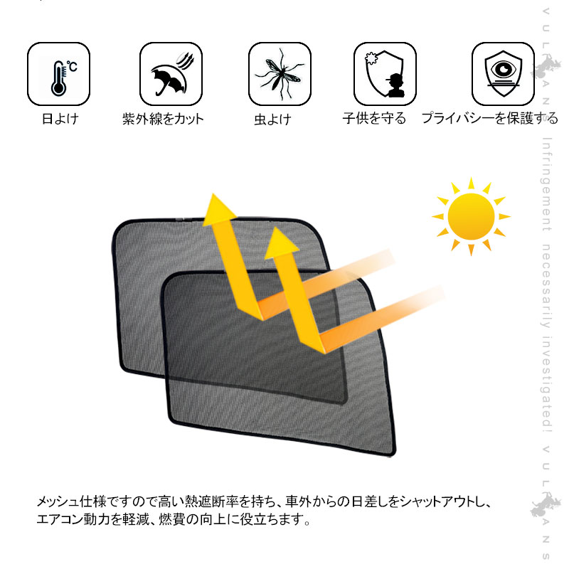【マラソンだけ！全品10％OFF＋P5倍UP】【即納】トラック用 日よけ メッシュカーテン 日産UD 4t フレンズコンドル 標準/ワイド車 遮光カーテン エコネット トラック用網戸 内装 パーツ 2枚 車用 目隠し 断熱 日よけ 3