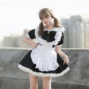 ハロウィン 衣装 メイド服 4点セット レディース コスプレ ハロウィン衣装 膝丈 フリル裾 レース エプロン リポン カチューシャ 半袖 可愛い 変装 ハロウ...