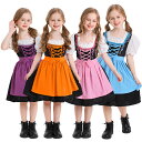 コスプレ メイド服 ワンピース 子供 女の子 キッズ ハロウィン 衣装 仮装 ハロウィン衣装 コスプレ衣装 2点セット ミドル丈 エプロン 半袖 可愛い 変装 ...