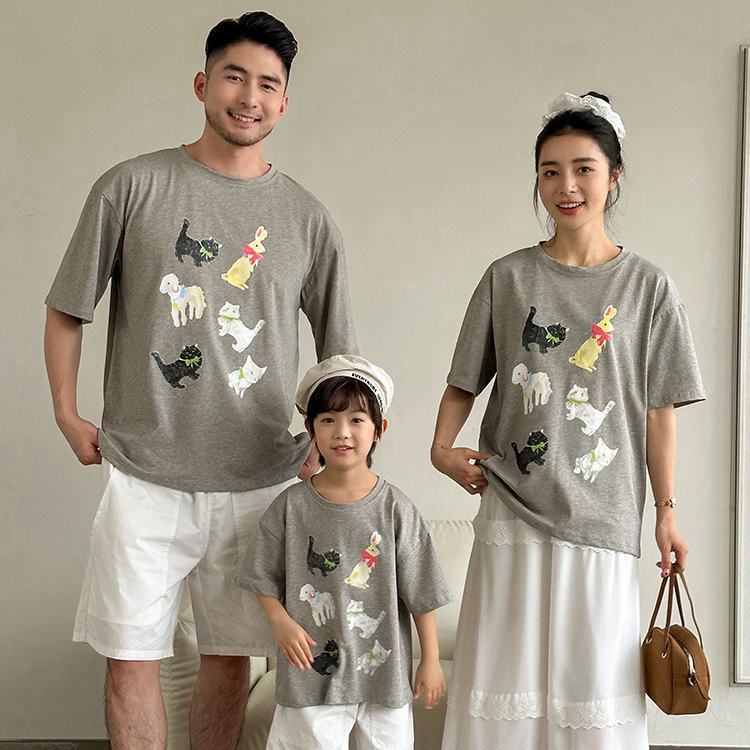 ペアtシャツ 親子コーデ リンクコーデ 親子お揃い 親子ペア 親子ペアルック 家族お揃い 親子服 夏 夏服..