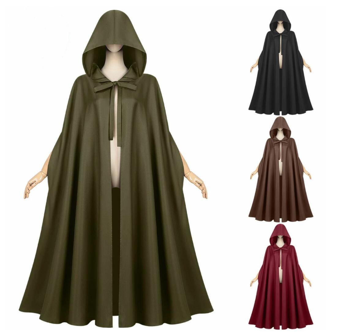 大人 ハロウィン コスプレ 衣装 マントcosplay メンズ レディース ミドル丈 ミモレ丈 ロング丈 マント ケープ フード付き 巫女 ウィザード 魔法使...