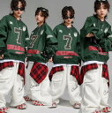 子供長袖カバー 子供ダンス衣装 キッズジャズダンス HIPHOP ダボ感 ゆったりタイプ ガーコパンツ セットアップ ステージ衣装 ヒップホップ 長袖トップス ...