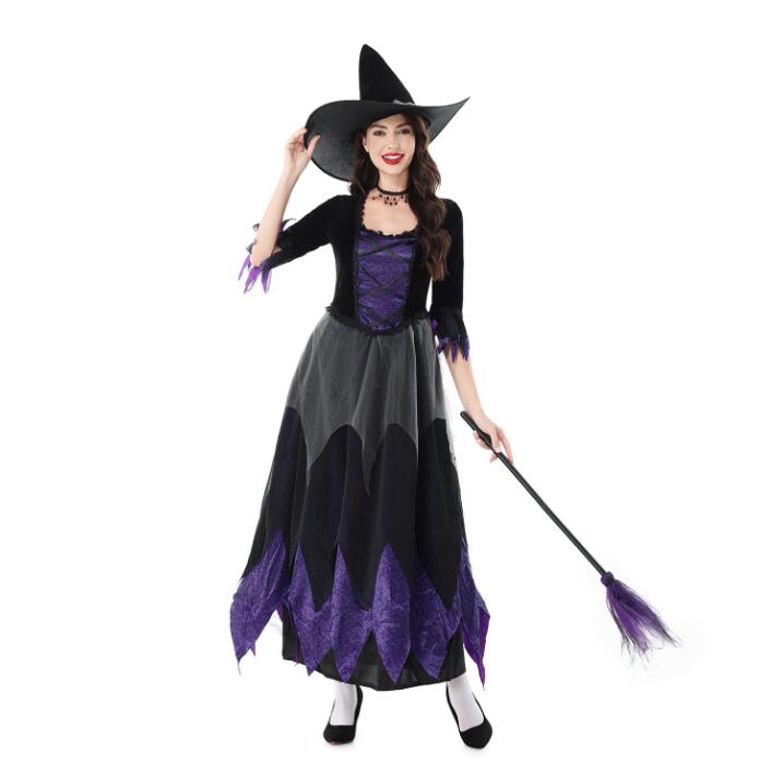 レディース ハロウィン コスプレ衣装 ロングドレス 大人 魔女 悪魔 妖精 吸血鬼 変身仮装 ゴシック 暗..