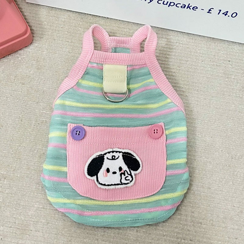 犬服 猫服 犬 猫 犬用 猫用 ベスト 日焼け防止 ペット服 おしゃれ 可愛い お散歩 散歩服 カラフル ボー..