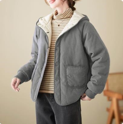 2025秋冬新作 レディース シンプル カジュアル ダウンジャケット フード付き アウター 目玉商品 超人気 流行 おしゃれ ダウンコート トップス(4)