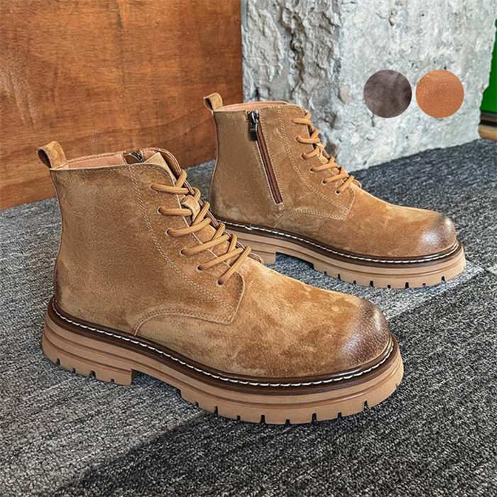 ブーツ メンズ ショートブーツ 春 秋 冬 スエード ローカット 靴 ジューズ ワークブーツ チャッカブーツ 裏起毛 裏ボア もこもこ 防寒 暖かい 厚底 大きいサイズ おしゃれ フラット 軽量 疲れない 滑り止め 歩きやすい 痛くない カジュアル ファッション 作業靴 ビジネス
