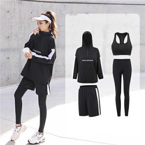 ランニングウェア レディース 4点セット 春夏 セット ウェア おしゃれ 可愛い かわいい トレーニングウ..