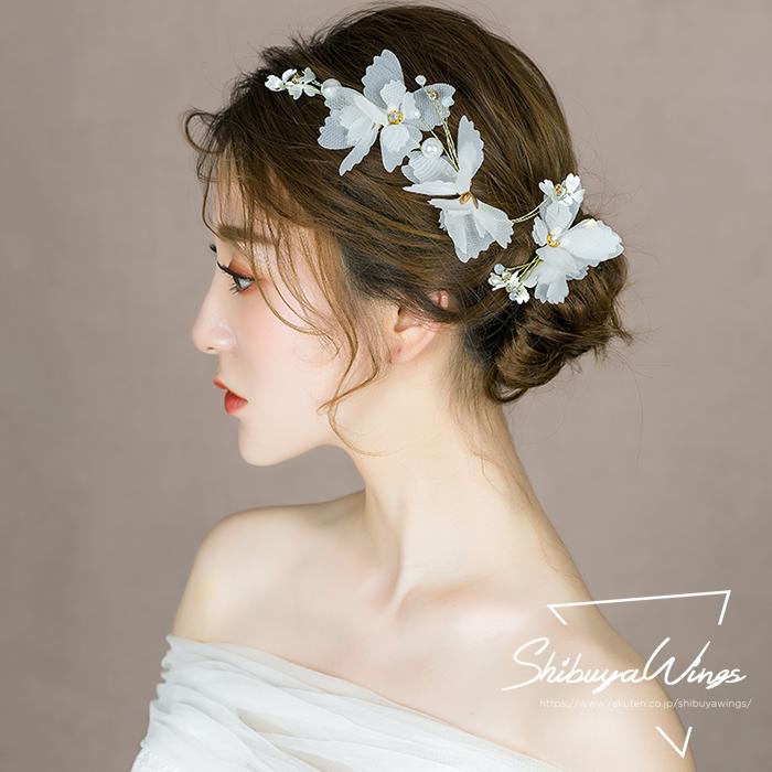 ウエディング ティアラ 結婚式 ヘッドドレス 花嫁 ウェディング 髪飾り ブライダル 二次会 ヘアアクセサリー 発表会 パーティー 3点セット