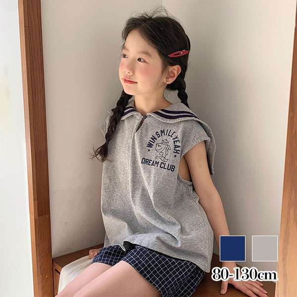 セーラーカラーポロシャツトップス 男の子女の子 赤ちゃん お食い初め 御祝 お祝い 韓国子供服 服 春 夏 秋 冬 ナチュラル 80cm90cm 100cm 110cm 120cm 130cm