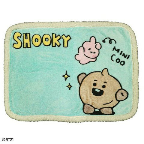 【20%OFF!!SALE】【BT21】ボア_SHOOKY　シープボアひざ掛け