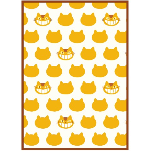 【20%OFF!!SALE】【となりのトトロ】ネコバスシルエット　ハーフ毛布