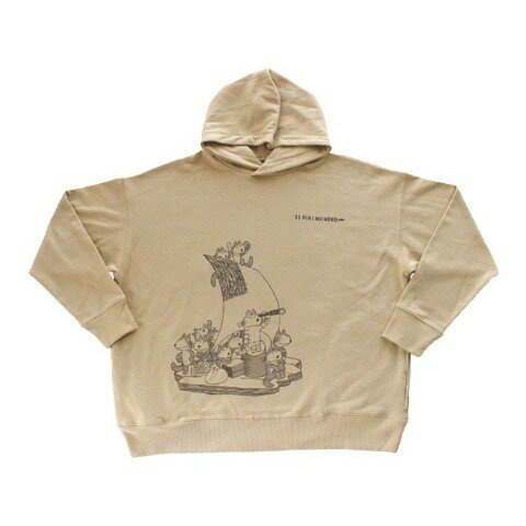 【20%OFF!!SALE】【11ぴきのねこ】リラックスパーカー いかだ BG(3)