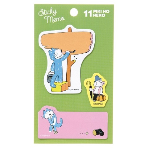 【20%OFF!!SALE】【11ぴきのねこ】ダイカット付箋(ぶた)