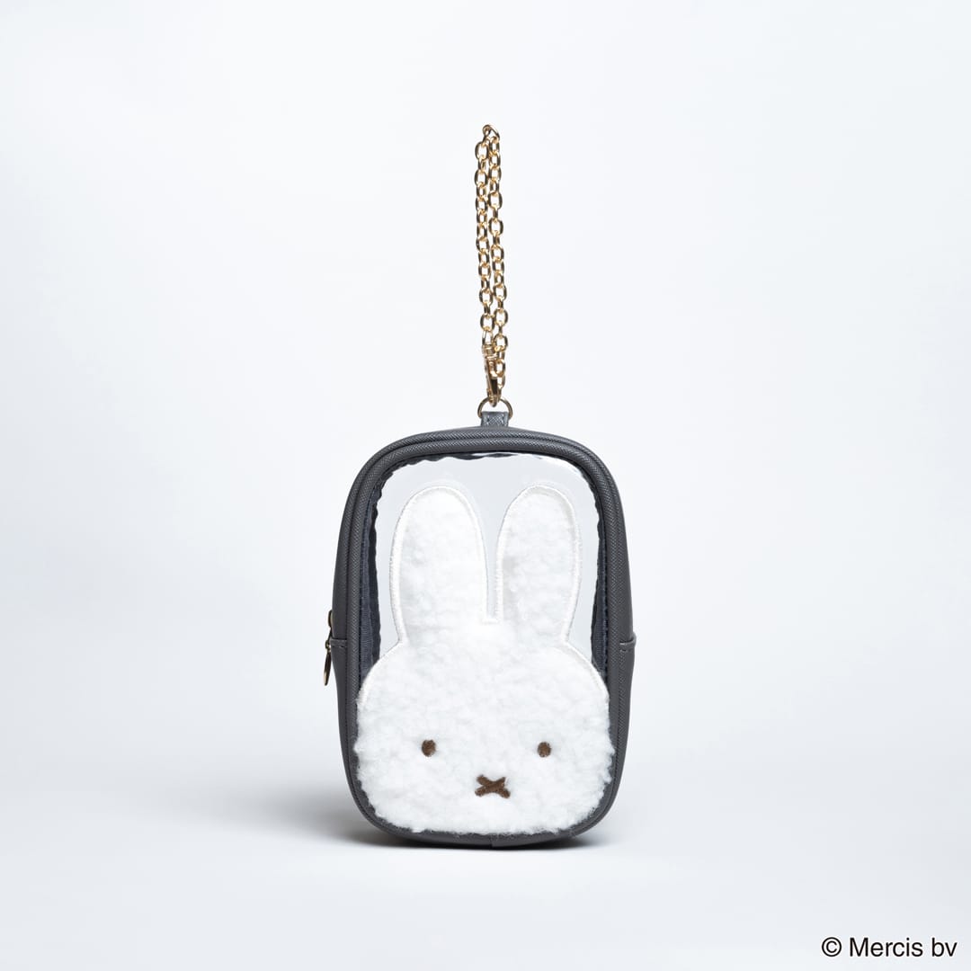 Rakuten - 【50%OFF!!SALE】BRUNA BOA APPLIQUEクリアスクエアポーチ