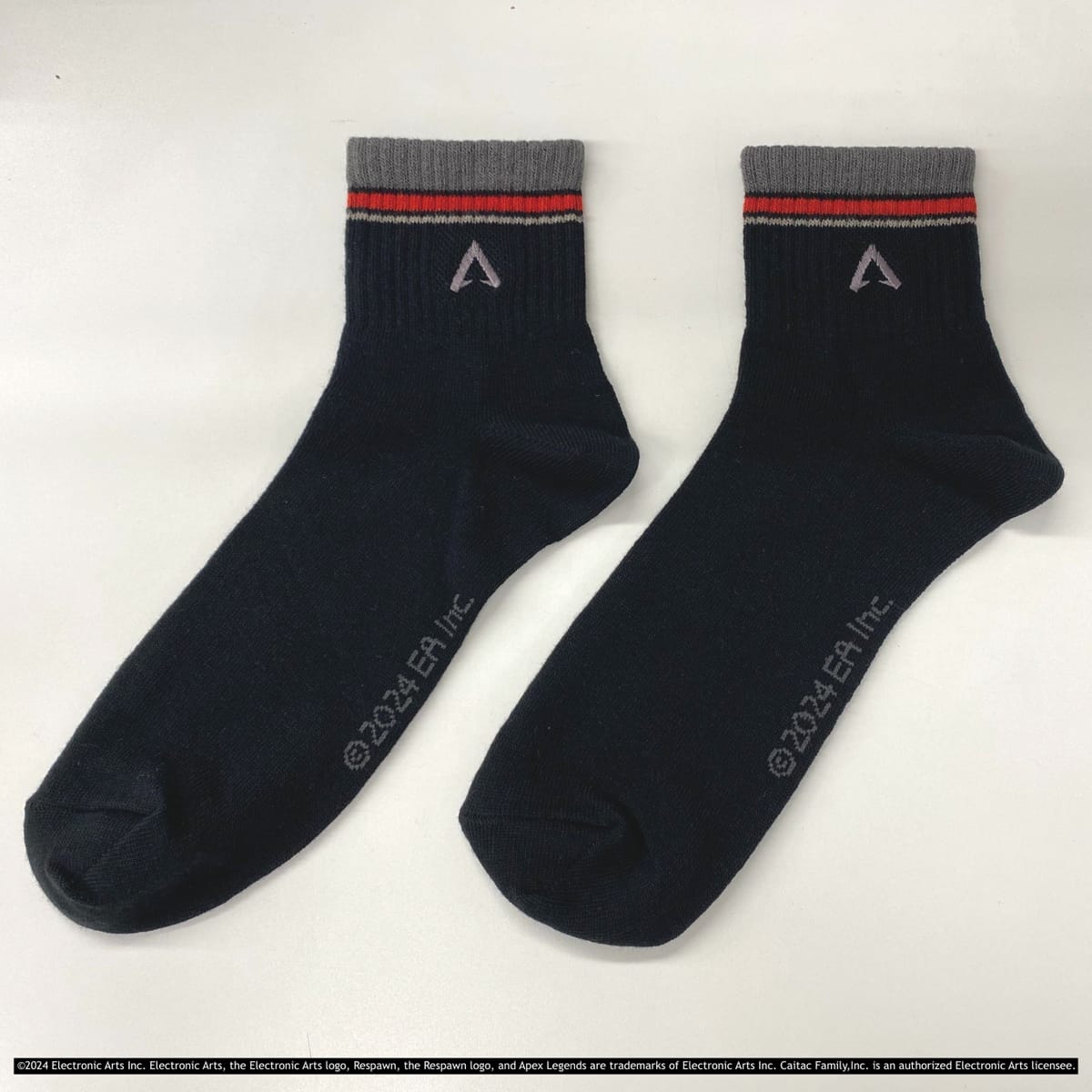 Rakuten - 【50%OFF!!SALE】【APEX】靴下 BK 背面刺繍 25-27