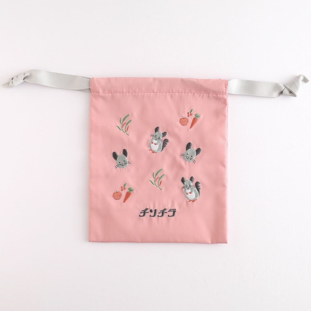 Rakuten - アニマル百貨店 刺繍巾着（チンチラ）