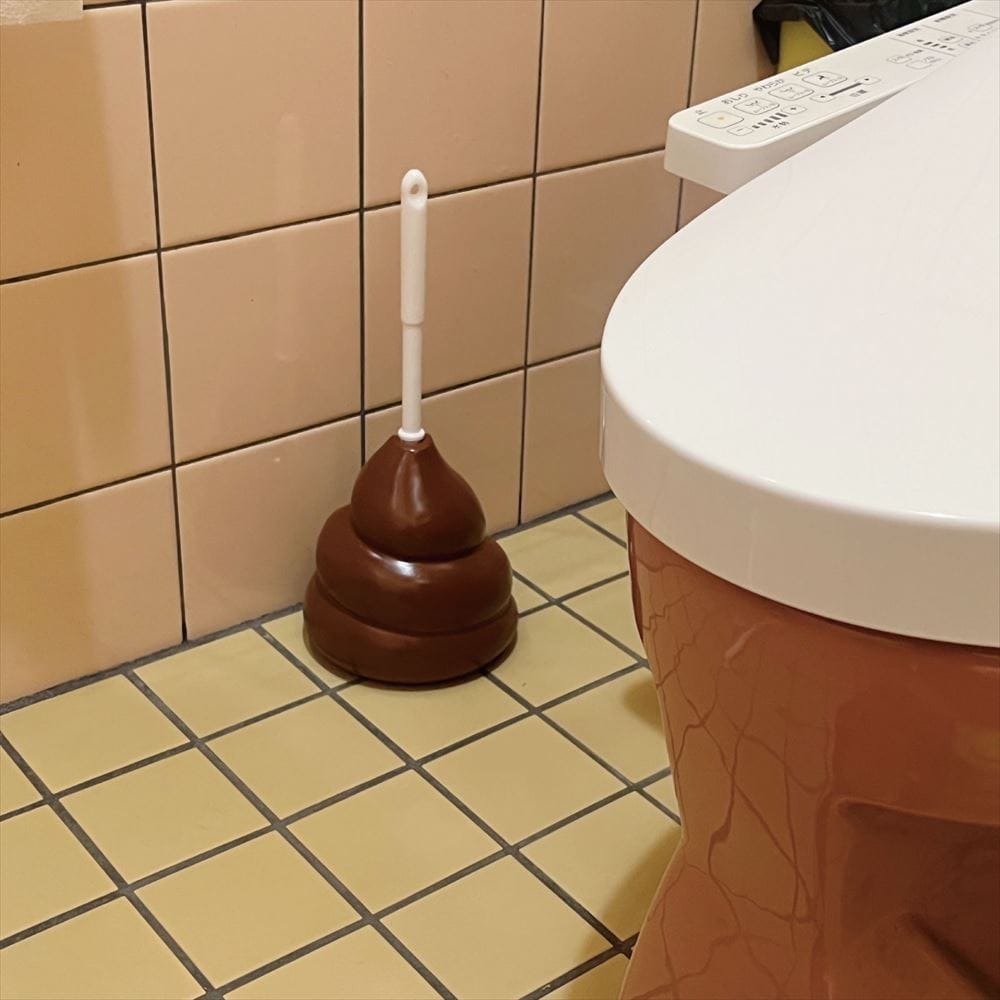 うんこのトイレブラシ立て