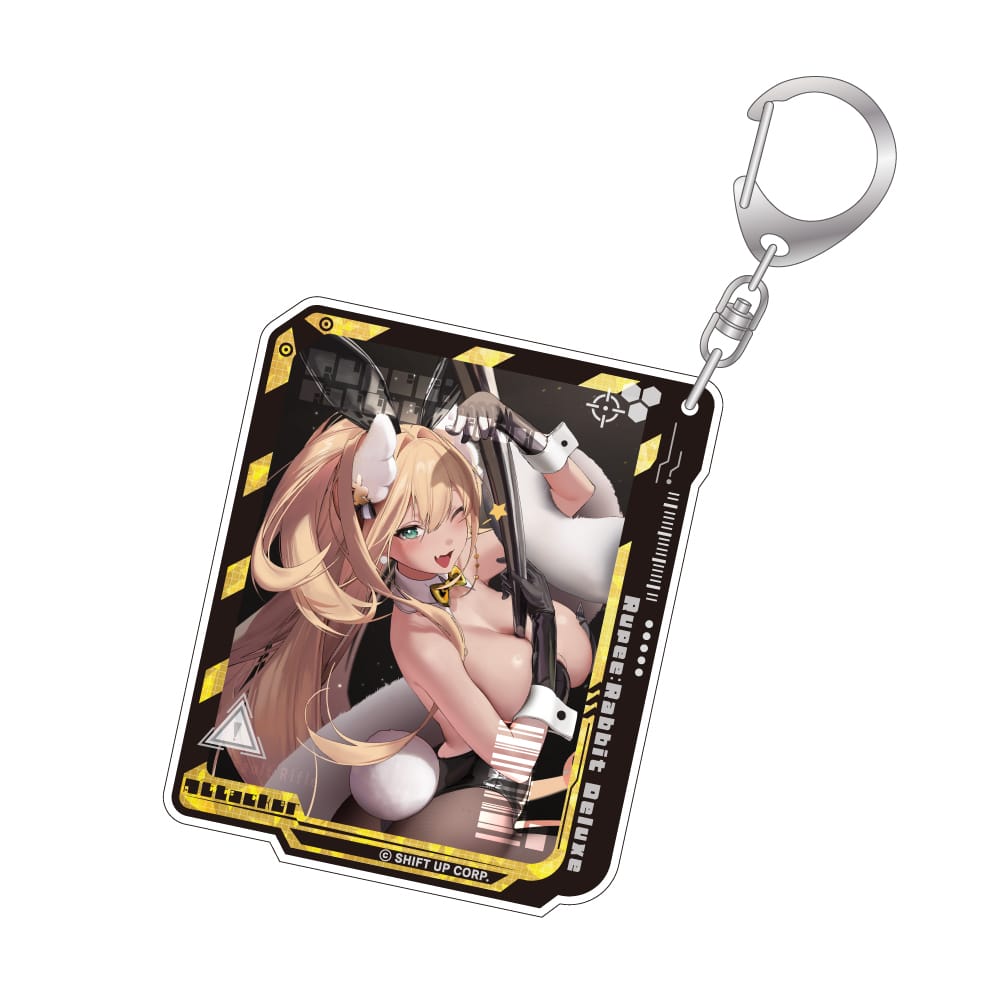 Rakuten - 【NIKKE】アクリルキーホルダー ルピー：ラグジュアリーラビット　かわいい　かっこいい　近未来　ガンアクション　スタイリッシュ　バトル　美少女　重火器　スーツ　迫力