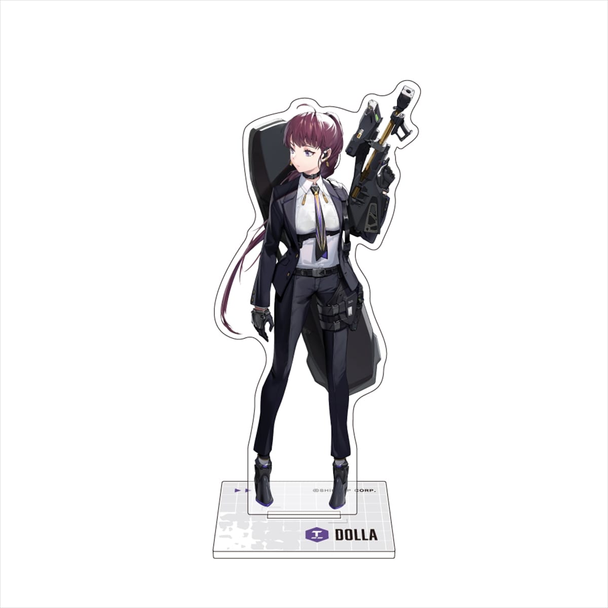 Rakuten - 【NIKKE】アクリルスタンド ドラー　かわいい　かっこいい　近未来　ガンアクション　スタイリッシュ　バトル　美少女　重火器　スーツ　迫力