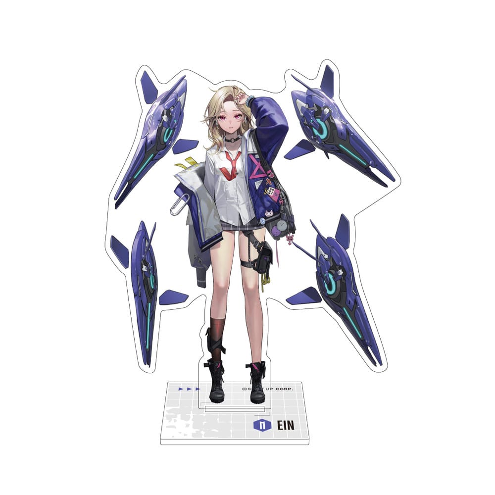 樂天商城 - 【NIKKE】アクリルスタンド アイン　かわいい　かっこいい　近未来　ガンアクション　スタイリッシュ　バトル　美少女　重火器　スーツ　迫力