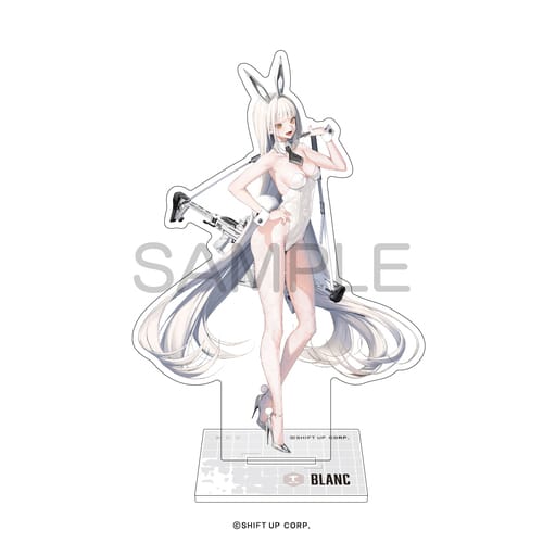 Rakuten - 【NIKKE】アクリルスタンド ブラン　かわいい　かっこいい　近未来　ガンアクション　スタイリッシュ　バトル　美少女　重火器　スーツ　迫力