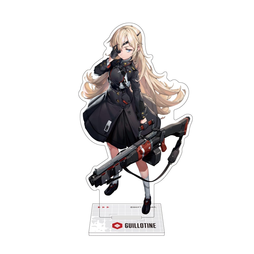 乐天商城 - 【NIKKE】アクリルスタンド ギロチン　かわいい　かっこいい　近未来　ガンアクション　スタイリッシュ　バトル　美少女　重火器　スーツ　迫力