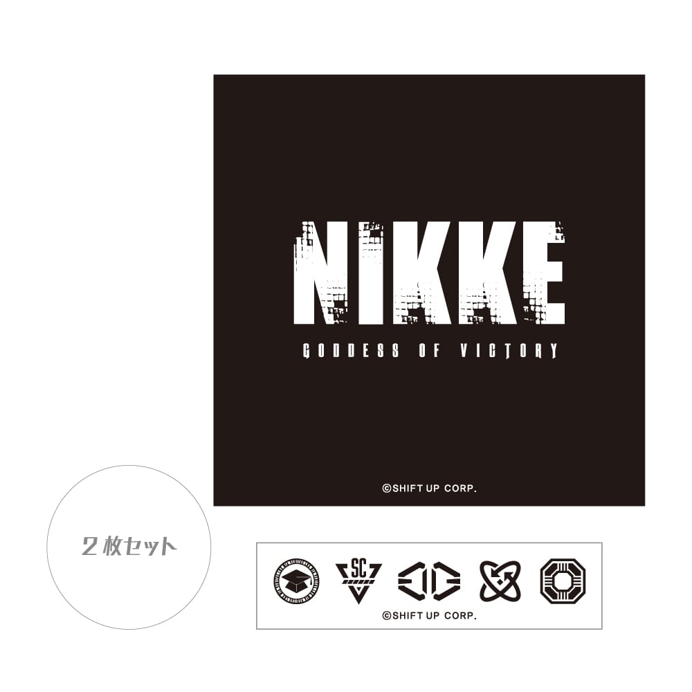 樂天商城 - 【NIKKE】ロゴステッカー タイトルロゴ　かわいい　かっこいい　近未来　ガンアクション　スタイリッシュ　バトル　美少女　重火器　スーツ　迫力