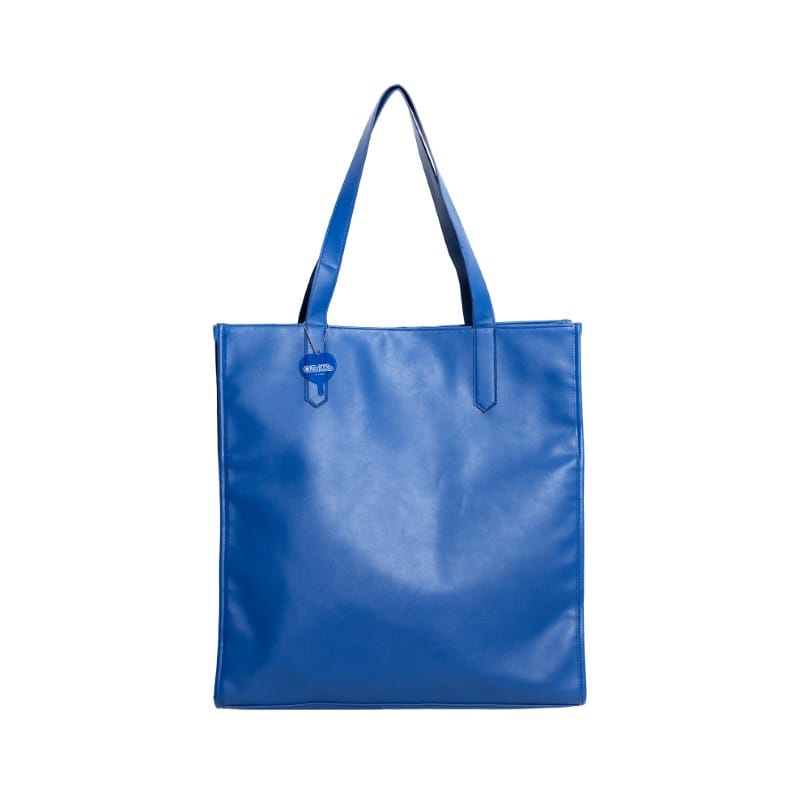 Rakuten - 推しごと現場トート（フェイクレザー/BLUE）　かわいい　シンプル　オシャレ　カジュアル 　雑貨　ファッション　ファッション雑貨　カバン　推し　推し活