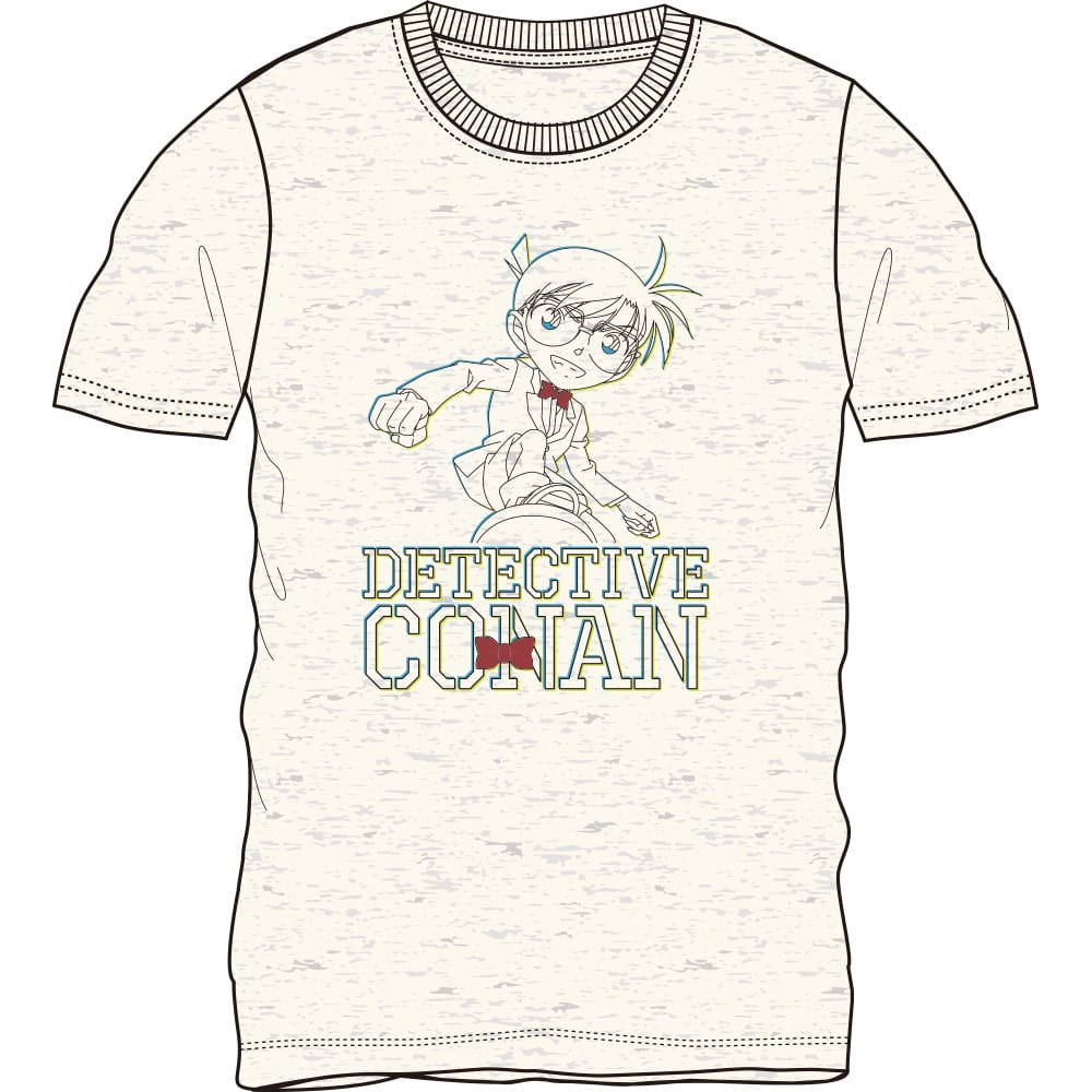 【名探偵コナン】コナンスケボー柄半袖Tシャツ オートミールL　かわいい　プレゼント　ギフト　漫画　..