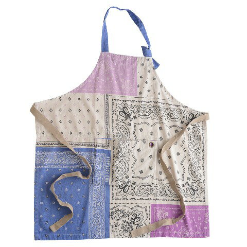 乐天商城 - 【50%OFF!!SALE】【パッカブルエプロン】バンダナパッチ　パープル