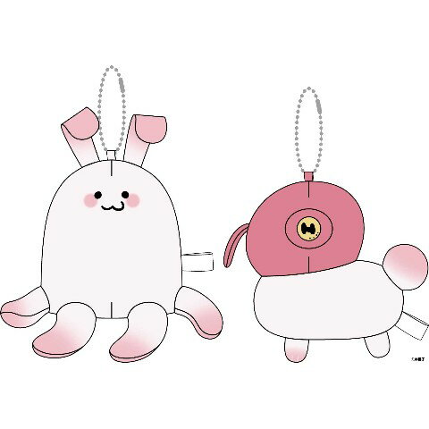 Rakuten - 【かわいいキメラ】ぬいぐるみ キーホルダー2個セット うさたこ_たこうさ